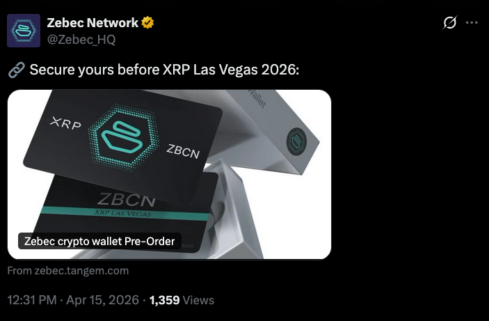 JustInTimeMsngr's tweet image. #ZEBEC CEO "Major Major Announcement" @ XRP Vegas👉14-15 days!

The XRP - ZBCN crypto wallet Pre-Order seems to remove any doubt that the "major major announcement" is w/ Ripple XRP! Anyone disagree, curious?

#Gold #Pay #RWA #AI #TradeFi #ZBCN ZBCN BTC

x.com/JustInTimeMsng…
