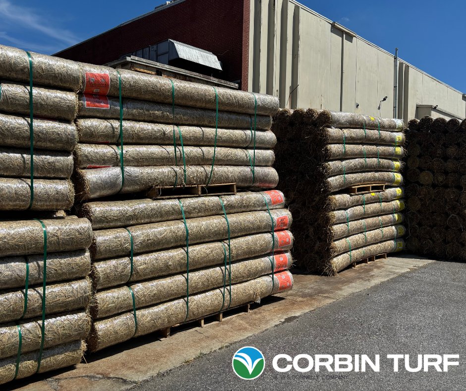 Corbin_Turf's tweet photo. Got erosion? Our premium straw matting protects soil, stabilizes slopes, &amp; keeps projects on track in any conditions. Strong, reliable, &amp; ready to roll—it’s your go-to for erosion control.
📍 In stock. Ready for pickup or delivery.
#ErosionControl #StrawMatting #SoilStabilization https://t.co/S8h9ggogeV