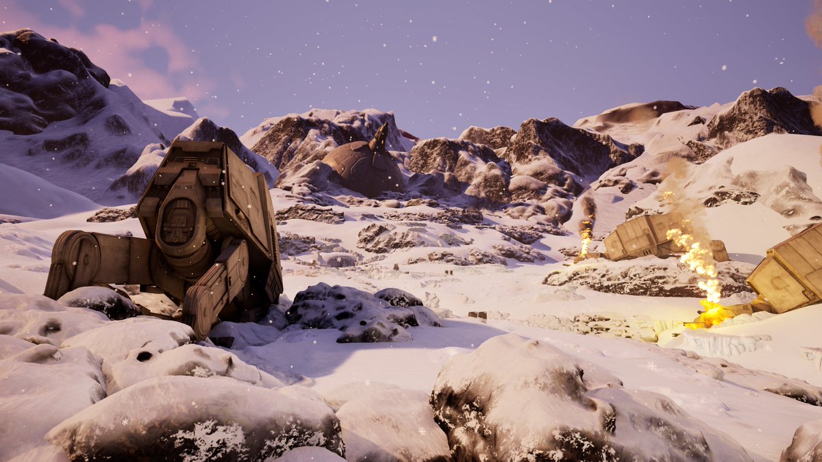 ReaperzUEFN's tweet image. Hoth 👀

showcase will happen on Friday. Different Weathers will be added :) 
#UEFN #Fortnite #Starwars