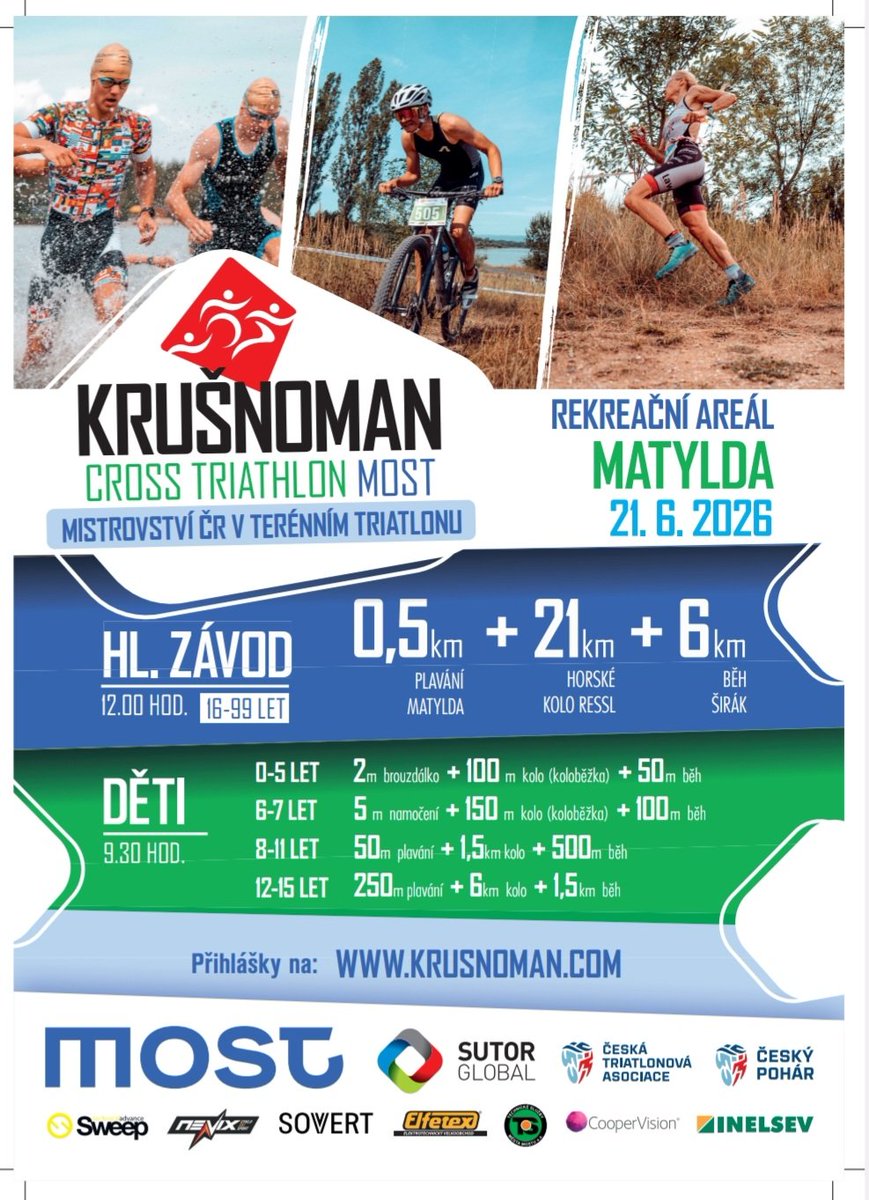 Poster Krušnoman Cross Triathlon Most