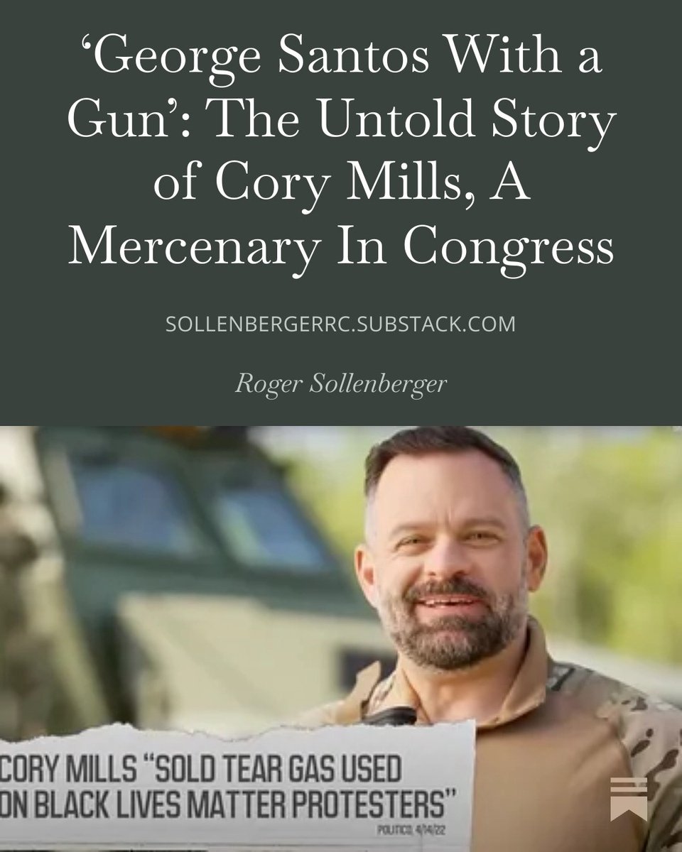 If you’re getting up to speed on Cory Mills, I have a year’s worth of investigative reporting to share with you. Let’s start with the overview… 
open.substack.com/pub/sollenberg…