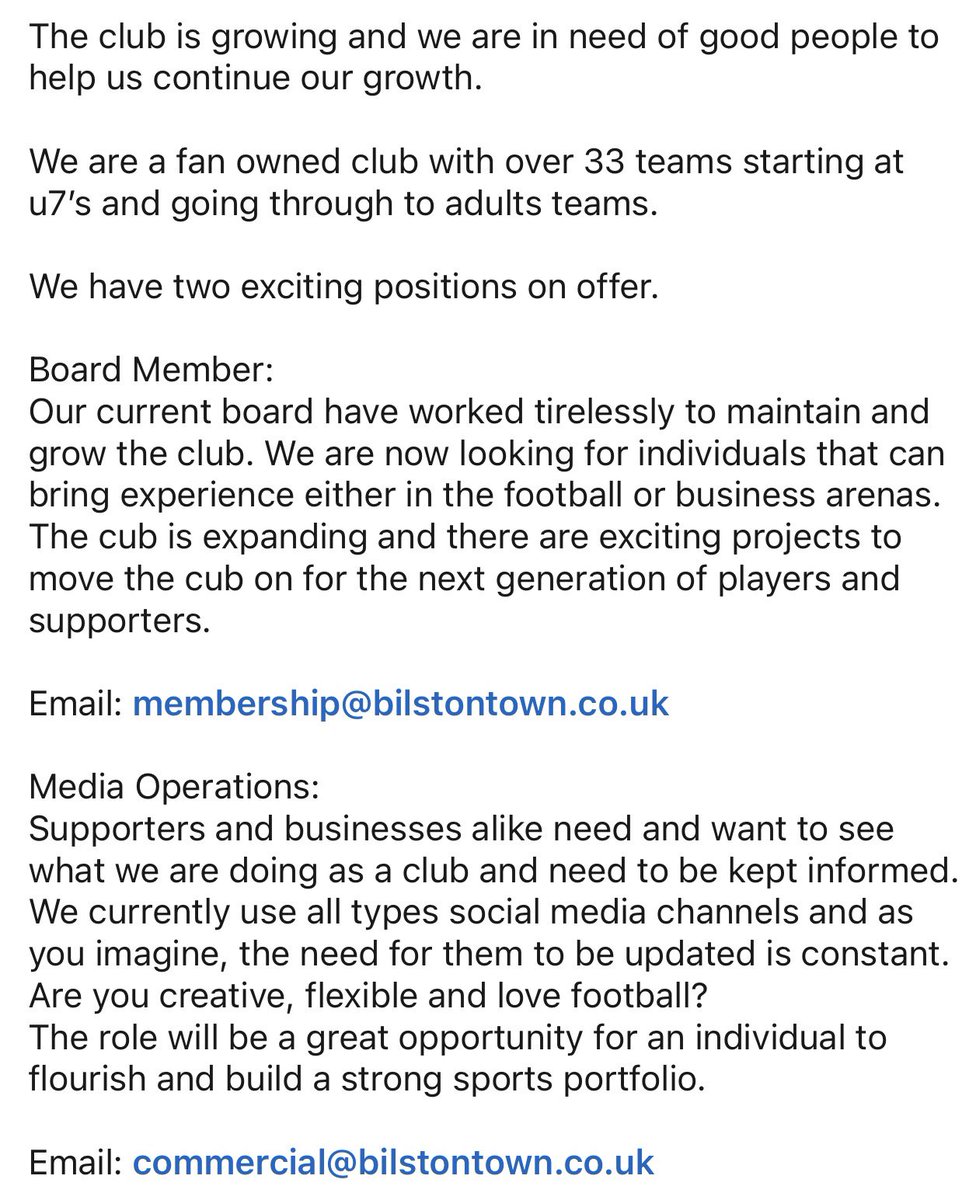 BilstonTownFC's tweet photo. Come and join the family 🧡
@WeAreTheFSA 
#fanownedclub https://t.co/eHchaDcUCa