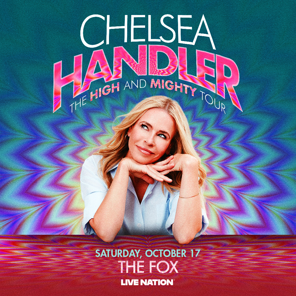 KISCFM's tweet photo. 🤩 Win a Pair of FREE Tickets to see Chelsea Handler at The Fox on October 17th! 🤩

⬇️ (Click the Link Below for your Chance to WIN) ⬇️
https://t.co/wD2j6RPlfX

#KISS981 #TheFox #ChelseaHandler #WIN #iHeartRadioSpokane https://t.co/rvCLMiLPMT