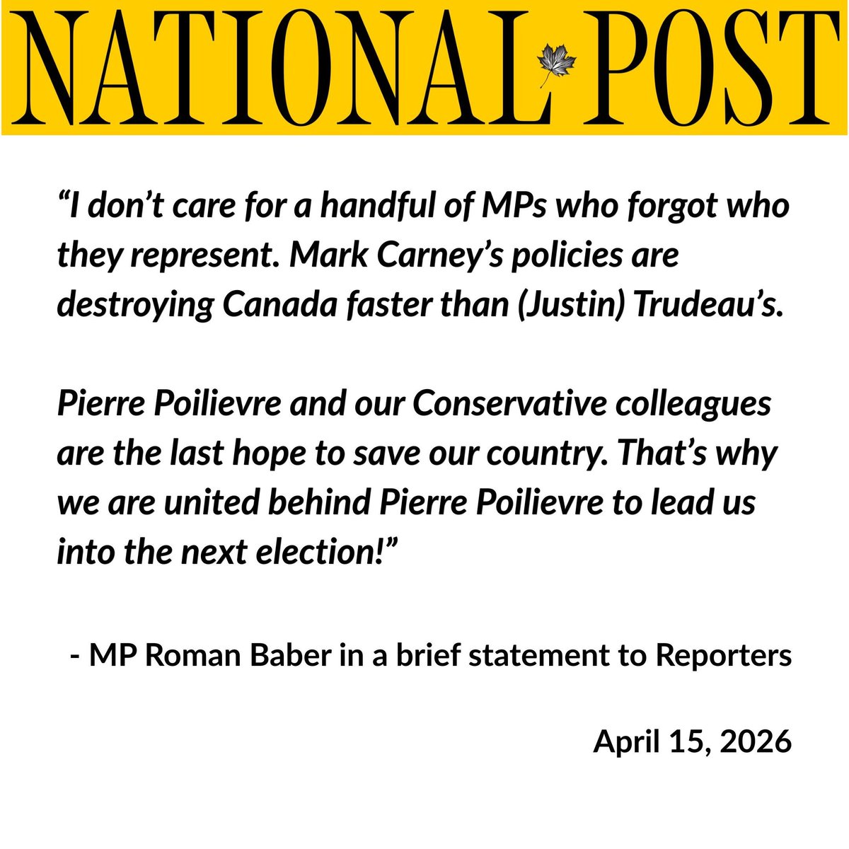 Roman Baber tweet media