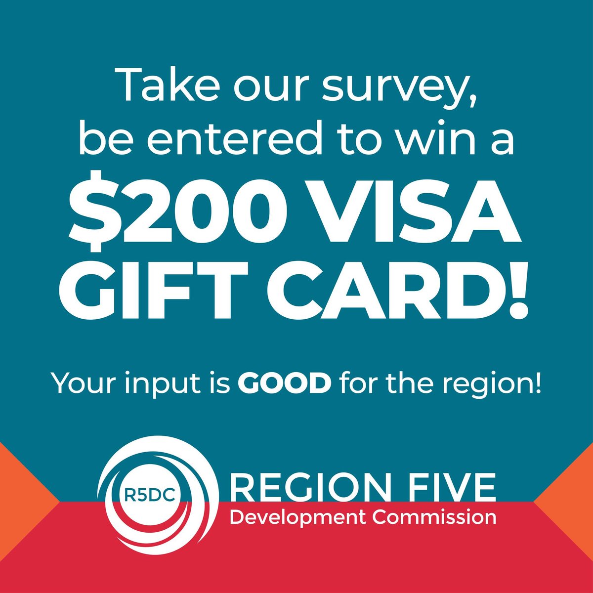 cdcmorrisonmn's tweet image. The #RegionFive Development Commission wants to know!

What’s working? What needs to improve?

Take this 6-min survey to help guide decisions in the region &amp;amp; enter for a chance to win a gift card.
👉 regionfive.org/surveys

🌐 regionfive.org

#R5DC #MorrisonCounty
