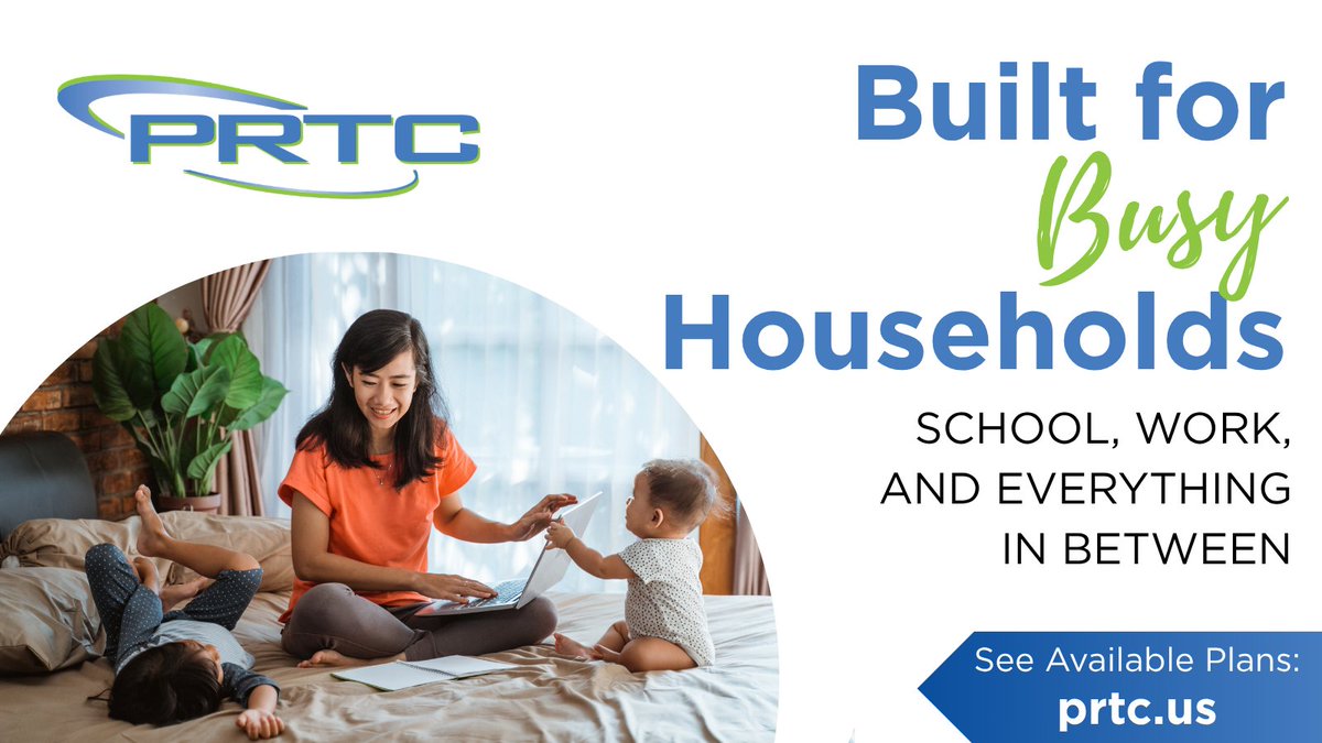 PalmettoRural's tweet image. From homework to streaming and everything in between, your home needs reliable Internet. PRTC Fiber Internet keeps everyone connected.

👉 Learn more at prtc.us/residential-In… 
-
#PRTCFiber #ConnectedHome #HomeworkHelp