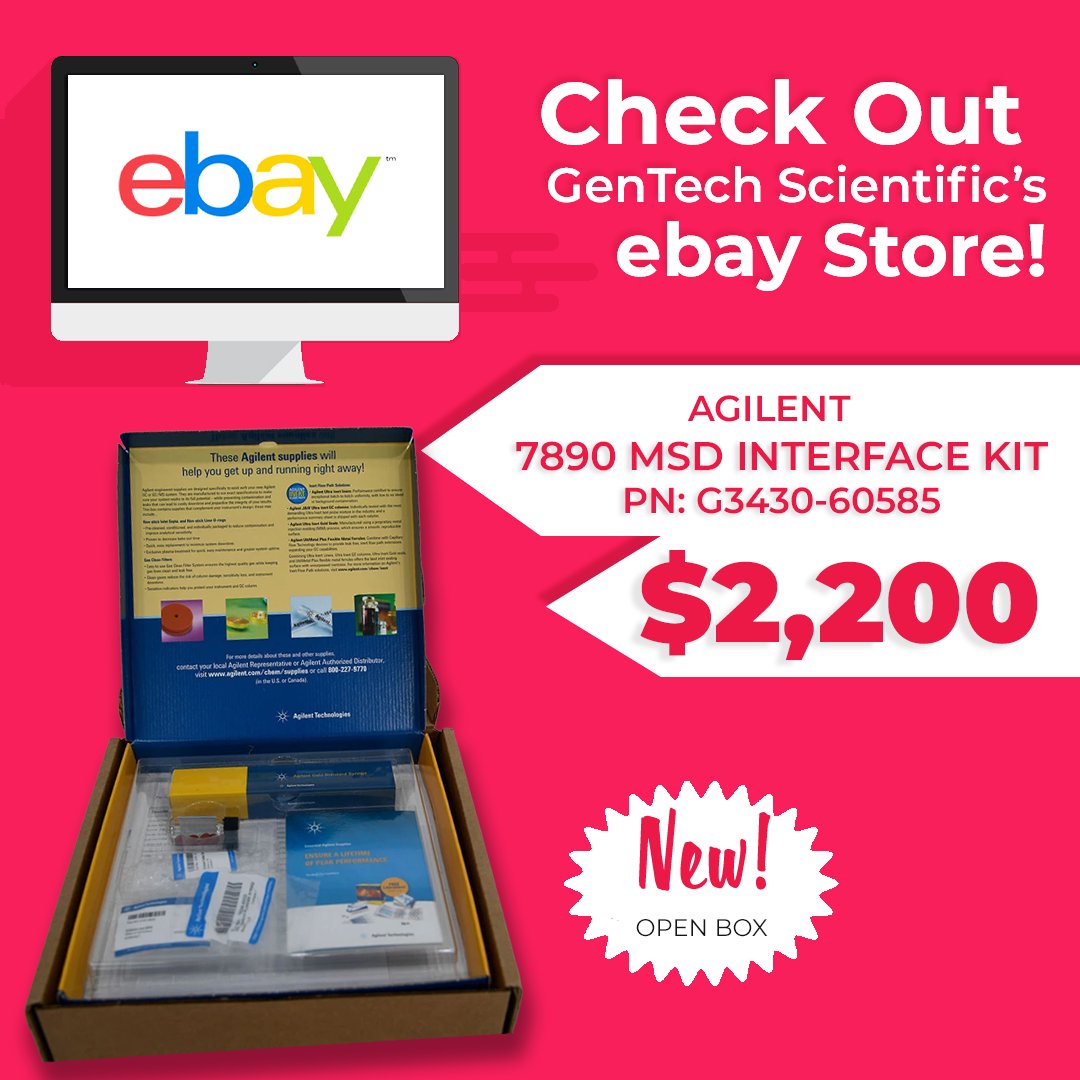 GenTechSci's tweet image. Installing (or moving) your 7890 GC/MS? We have the Agilent 7890 MSD Interface Kit you need for $2,200. Essential for establishing a perfect connection between your GC and Mass Selective Detector.
Shop: hubs.la/Q04bGC3b0
#Chromatography #LabEquipment #Agilent #GCMS