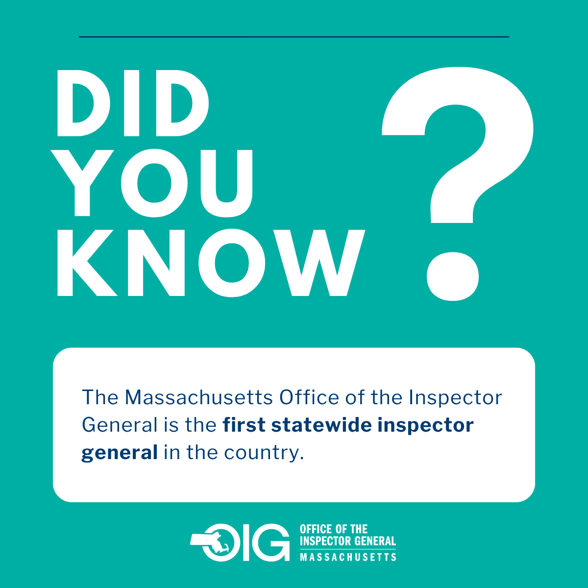 Massachusetts Office of the Inspector General tweet media