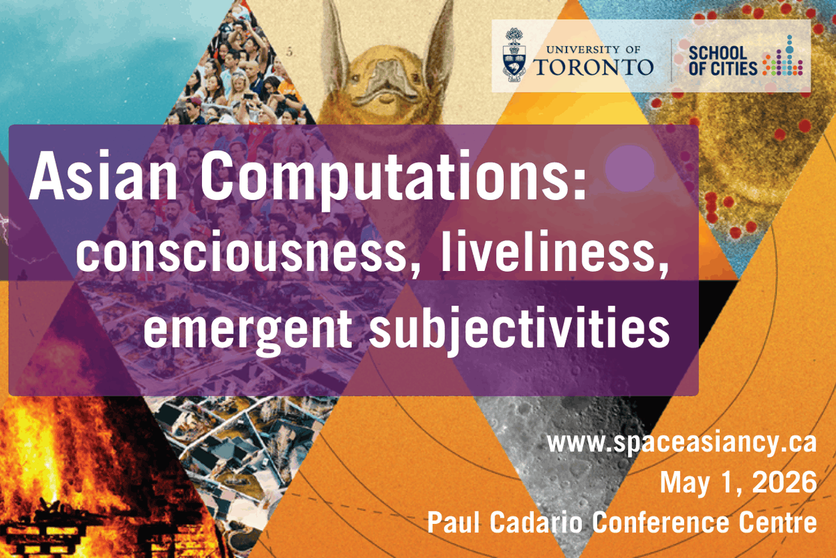 EastAsianLib's tweet photo. 📢We’re sharing Asian Computations, a one-day symposium featuring six Asian Canadian futurist writers on Asian Canadian speculative fiction and artificial intelligence. #uoft

📅 May 1, 2026
 ⏰10 AM– 5 PM
📍Paul Cadario Conference Centre
🎟️ https://t.co/cvuNRGfu91 https://t.co/m91MifgXHZ