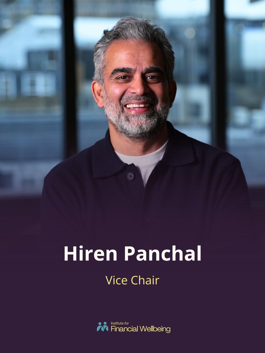 IFWellbeing's tweet image. Introducing Hiren Panchal, Vice Chair at the Institute for Financial Wellbeing.

Money isn’t just practical.
It’s emotional. Behavioural. Personal.
And when we understand that, everything changes.

#FinancialWellbeing #FinancialPlanning #AdviceProfession #Wellbeing