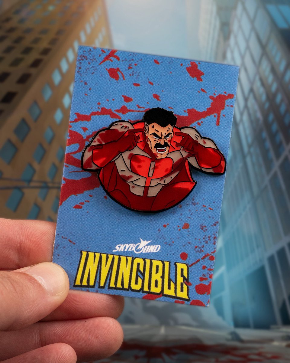 customcomet's tweet image. Think, Mark… this pin goes hard.
We’re honored to create custom Invincible pins for Comic Con fans. 🦸‍♂️

#invincible #custompin #tvshows