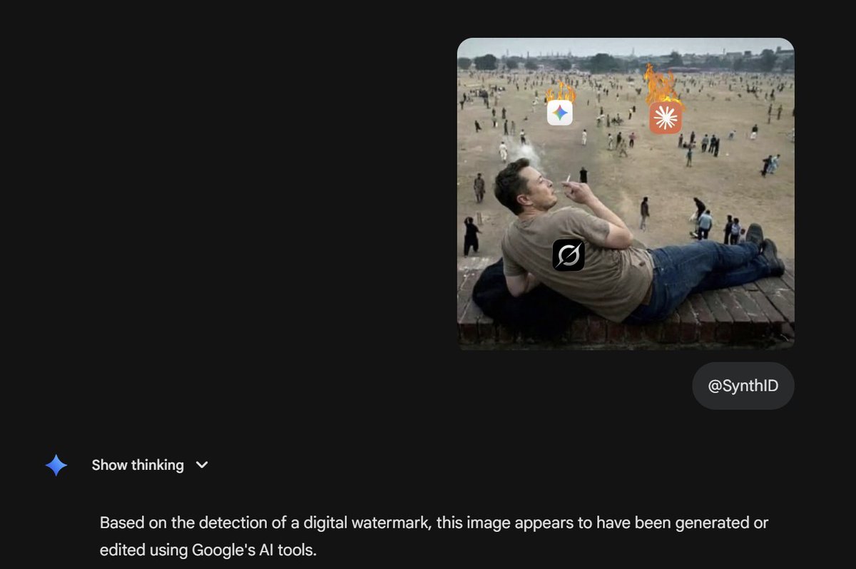 HarshithLucky3's tweet image. 😭😭

Trolling Gemini with a Gemini edited image