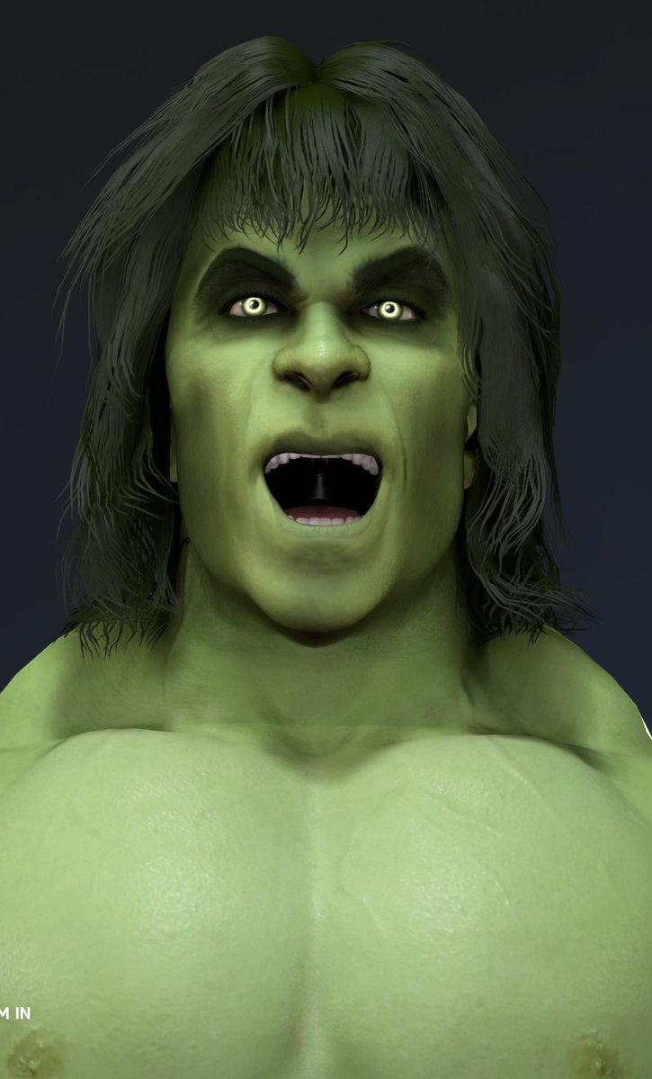 UncleCreepy's tweet image. I didnt expect such  strong reaction for #hulk so I redid the morph with a new texture. If only for @BigRighteous 😂please if you downloaded him go back and redownload the better version. #wwe2k26