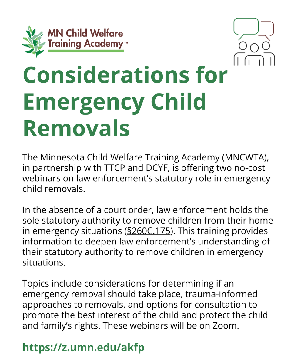 Minnesota Child Welfare Training Academy tweet media