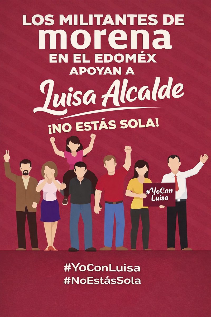 #YoConLuisa || El PRIAN miente y busca confundir diciendo que quieren quitar a <a href="/LuisaAlcalde/">Luisa Alcalde</a> , de la dirigencia. Nuestro respaldo es firme. No estás sola, Luisa. ✊
