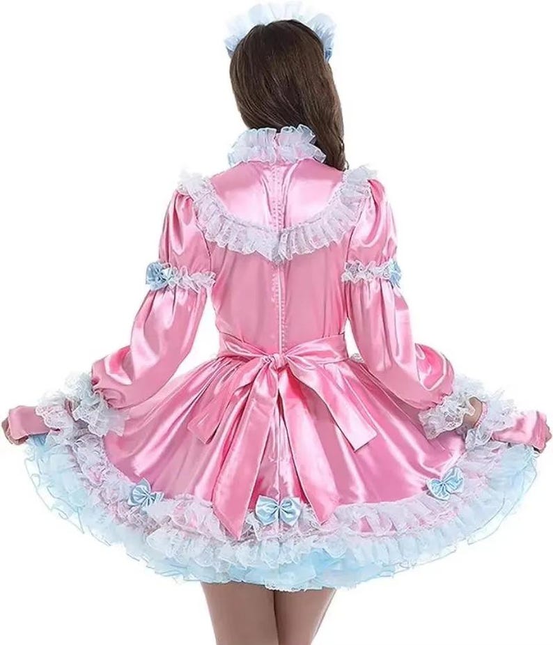 mommylydia21's tweet photo. What do you think about this french-style pink satin lace dress, includes lingerie 😍🤭😍🥰😍🥰😍🥰😍🥰😍🥰😍🥰😍🥰 https://t.co/akRvNsU4Ni