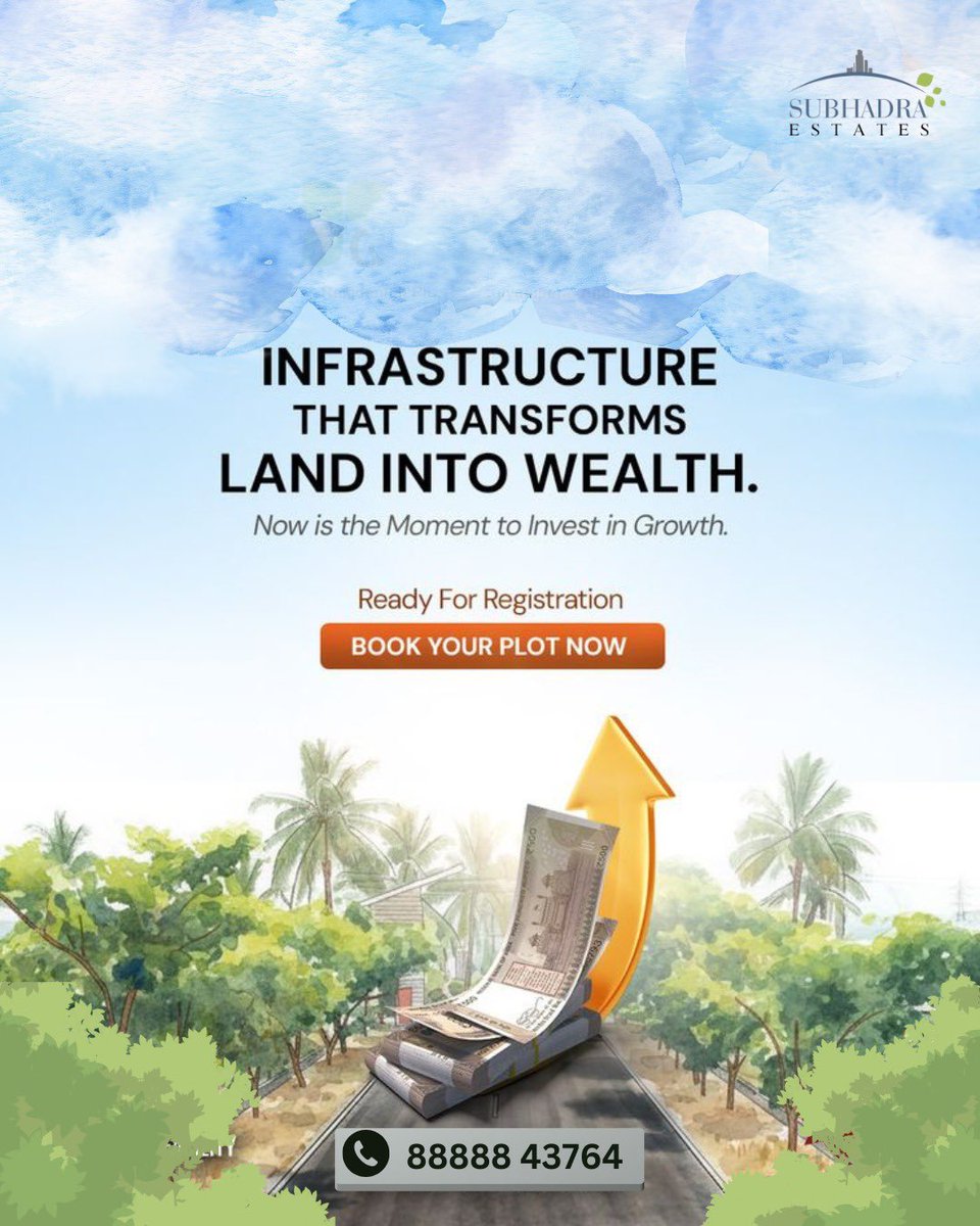 EstatesSubhadra's tweet image. Be part of the #Nashik growth story. 
Infrastructure developments are happening at rapid pace. 
Investment options - wa.me/+919822023144

#opportunity 
#timing
