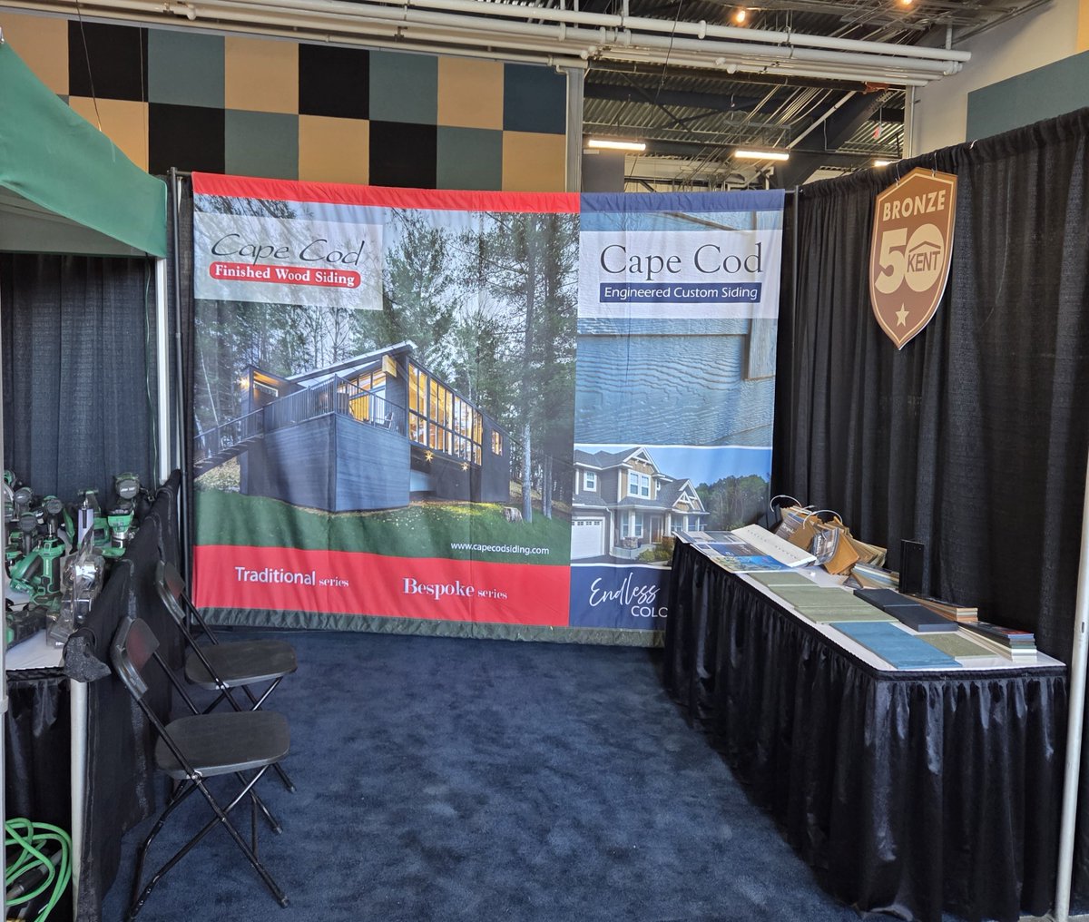 MarwoodLtd's tweet photo. Our sales team has been out on the road recently,  building relationships and supporting contractors at a couple of @KentAtl Pro shows. Always great to connect in person. #marwoodltd #capecodsiding https://t.co/54IErRXrw6