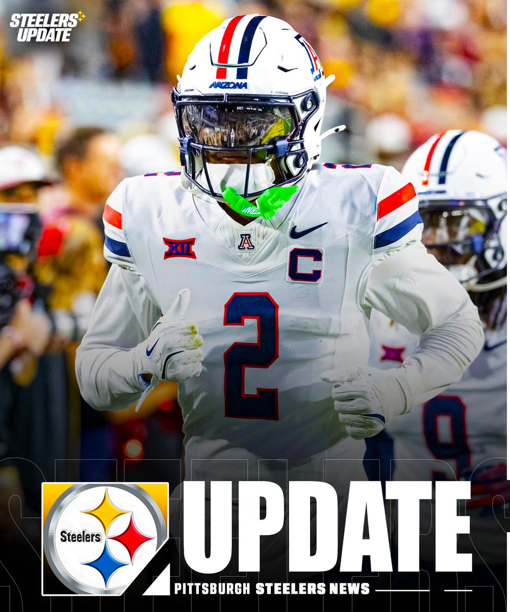 SteelersUpdate1's tweet image. The Pittsburgh #Steelers are hosting #Arizona S/CB Treydan Stukes for a Top 30 pre-draft visit on Wednesday, per Nick Farabaugh.

The 24-year-old measures 6-foot-1, 190 pounds. Stukes is currently viewed as a late second or early third-round selection. He ran a 4.33-second