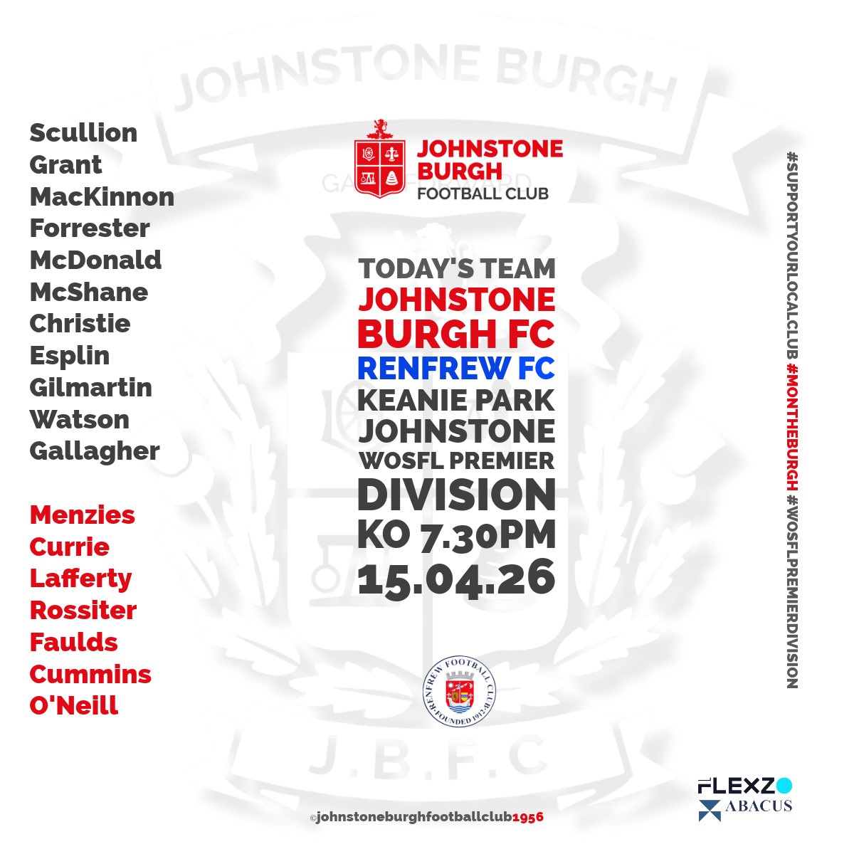 Johnstone Burgh Football Club tweet media