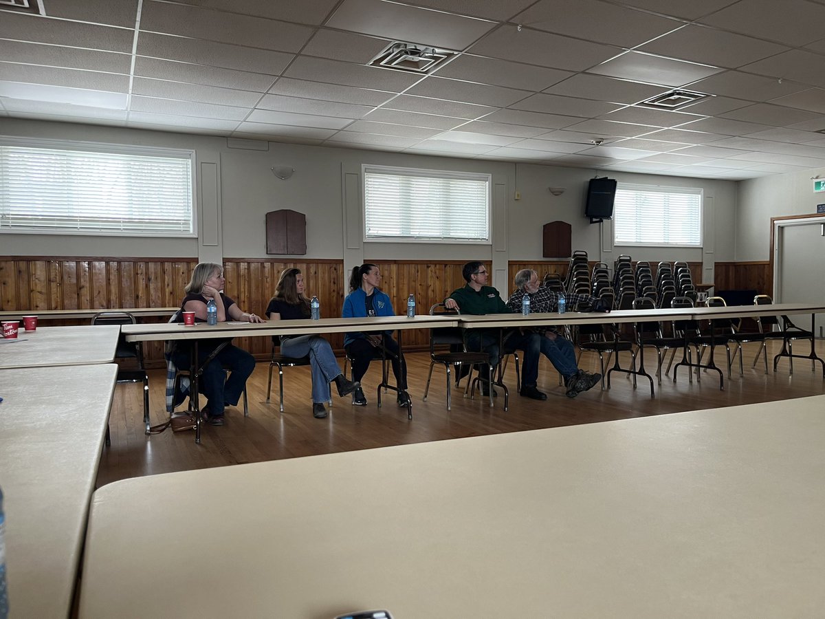 WellFedAg's tweet photo. 3 great speakers at our “Protecting the farmer and the farm” members event in Palmerston today! Thank you to @OntarioFarms @mintofiredept @OPP_COMM_WR , Palmerston Home Hardware and Chad Bouma Counselling https://t.co/YA2dfMEuyQ