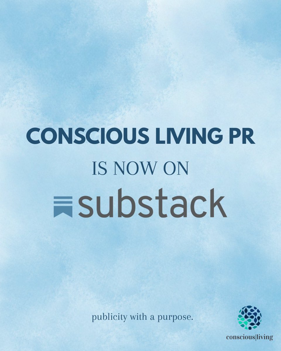 living_pr's tweet photo. In case you missed it... Conscious Living PR is now on Substack! We’re taking a deeper dive into the world of mindful communication. Join our community for the PR insights, strategies, and industry secrets you won't find anywhere else. https://t.co/CKewUOIiHL