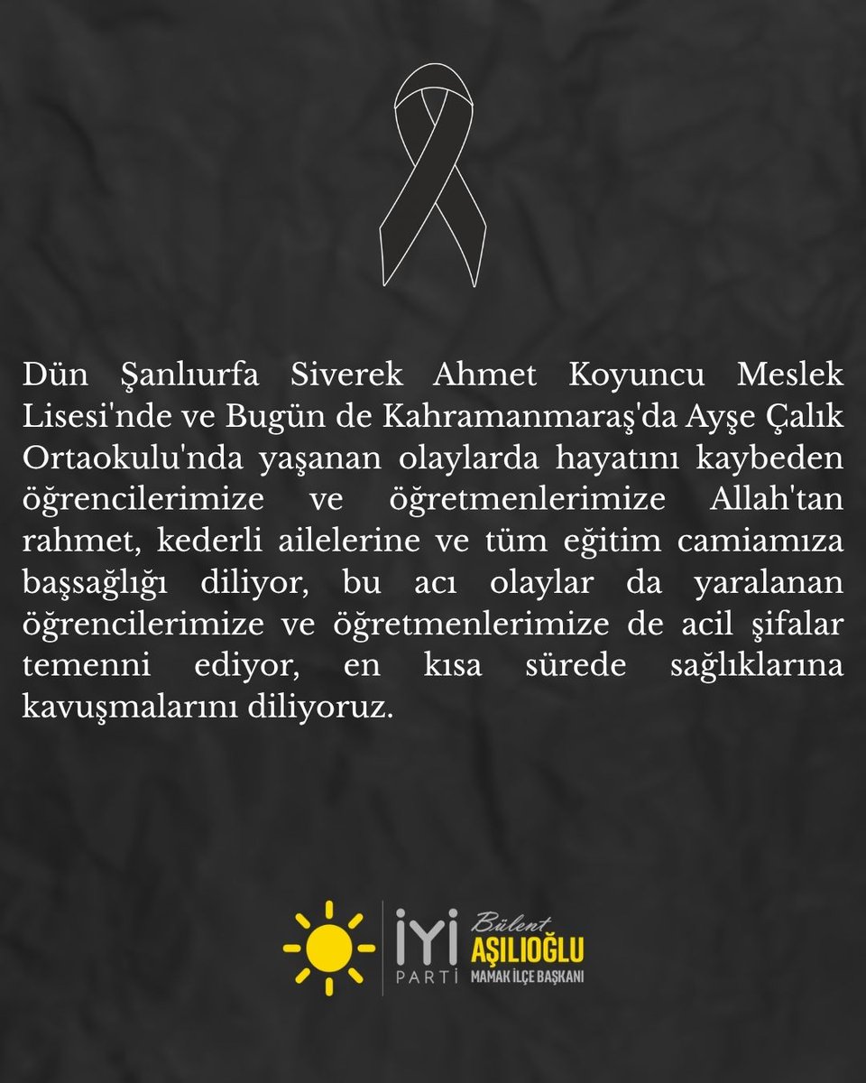 #EgitimdeŞiddeteHayır
#SONDAKİKA