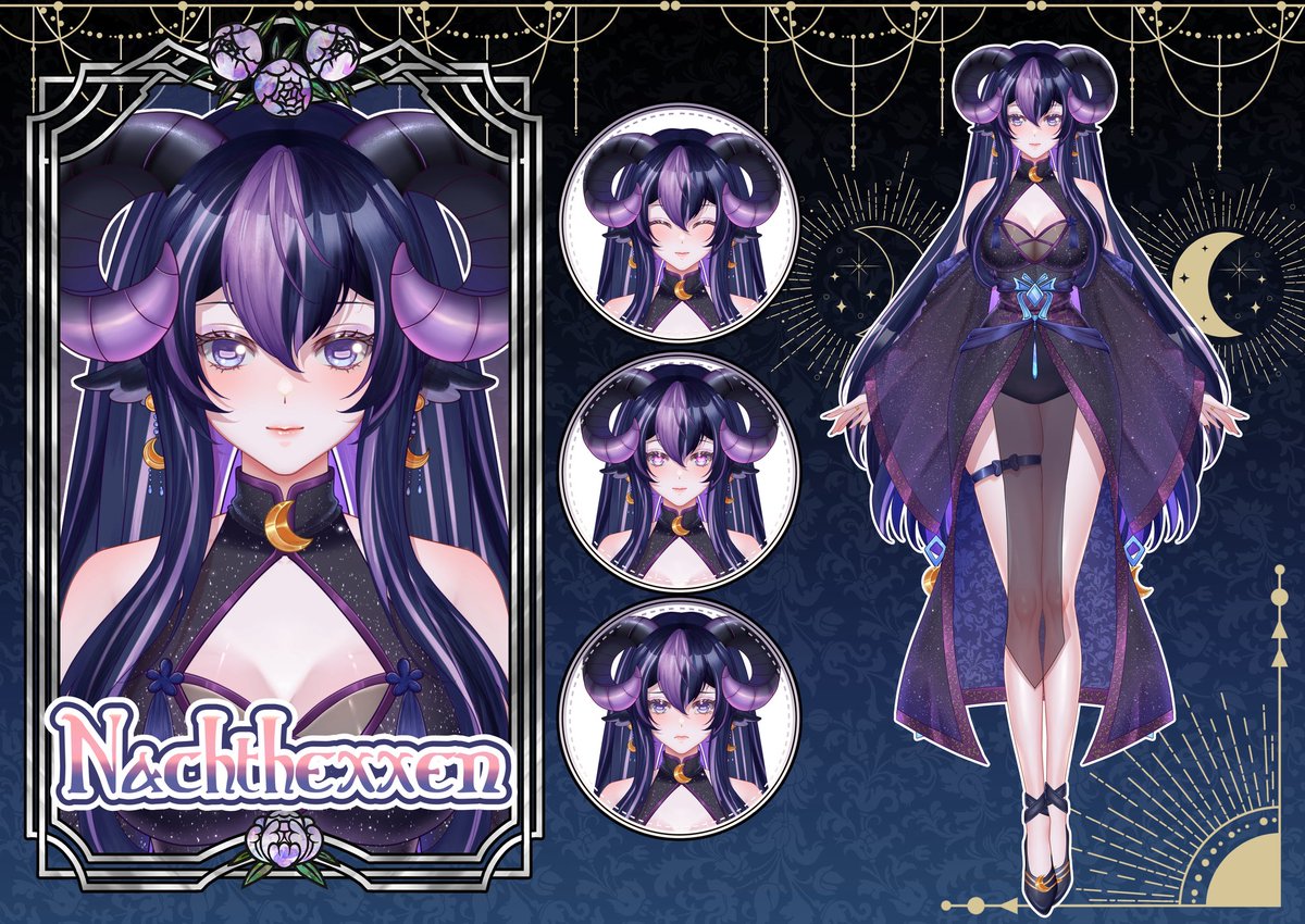 Hexx ✨🌙 Moonlit Goat Vtuber ✧ VSouls ✧ tweet media