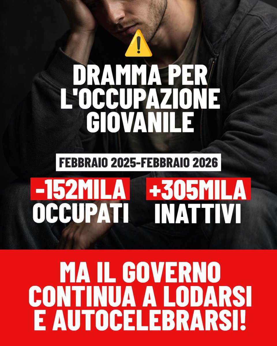 Meloni sta facendo danni incalcolabili ai giovani italiani