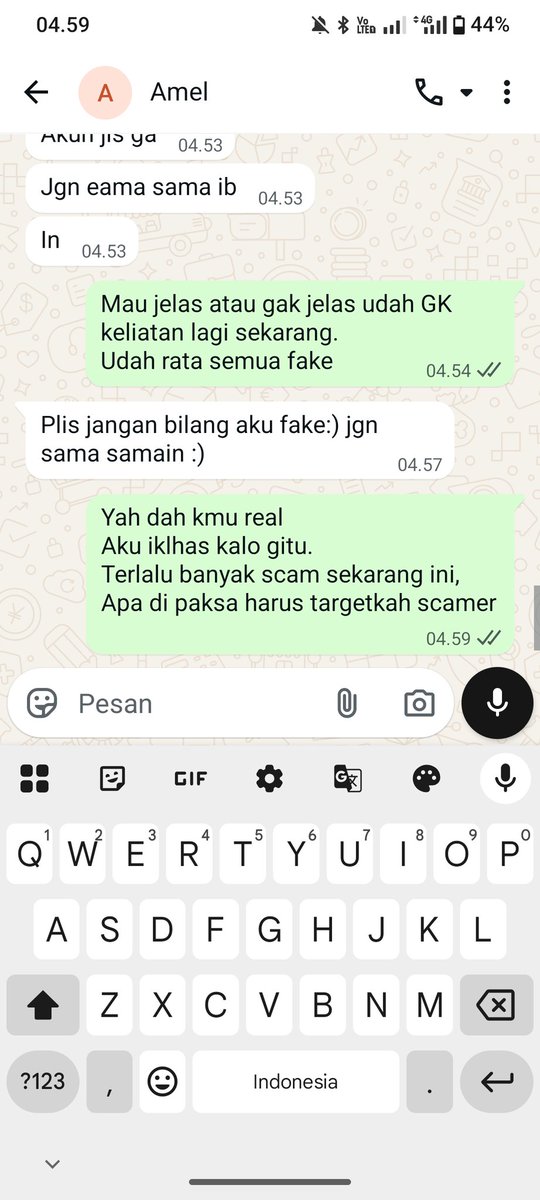GabrielSam48765's tweet photo. Masih tetap kejar target buat scam.
#basmiscamer #scamer #indoscam #resersescam https://t.co/Lz92najw09