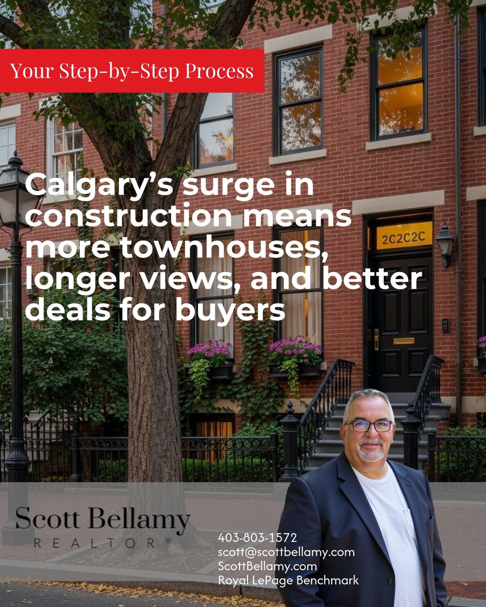 ScottBellamy's tweet photo. Record construction starts have filled Calgary’s market with more townhouse choices, longer viewing windows, and stronger negotiating power for buyers. 🏡

How are you weighing your options? https://t.co/QvEKF3rRhx