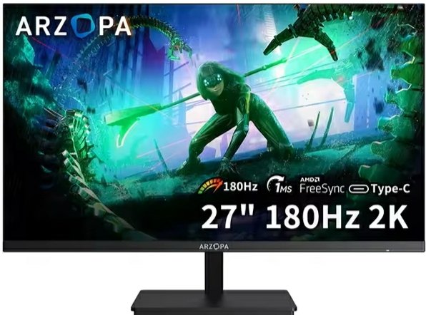 saad_aledw46518's tweet photo. 🚀 شاشة ARZOPA 27" QHD 2K لعشاق الألعاب!
180Hz ✨ سلاسة خرافية
IPS سريع 🌈 ألوان حية
FreeSync 🕹️ بدون تقطيع
Type-C + Samsung DeX 📱
💰 604.91 ريال | 💳 أقساط 151.23 ريال
🚚 شحن مجاني
#شاشات #Gaming #QHD #ARZOPA #FreeSync #SamsungDeX https://t.co/IBuw8vRksO