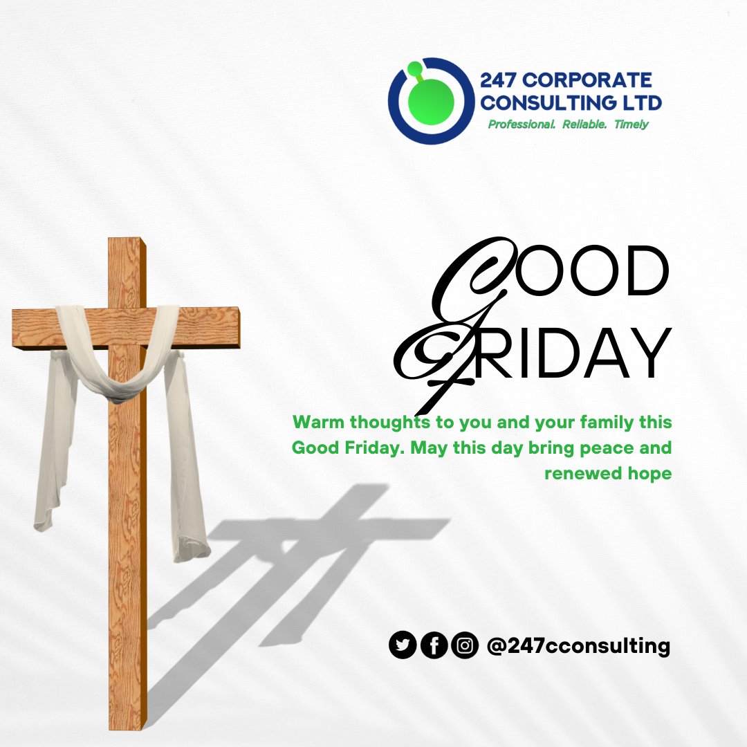 247cconsulting's tweet photo. Warm thoughts to you and your family this Good Friday. May this day bring peace and renewed hope https://t.co/gtUySp5cTA