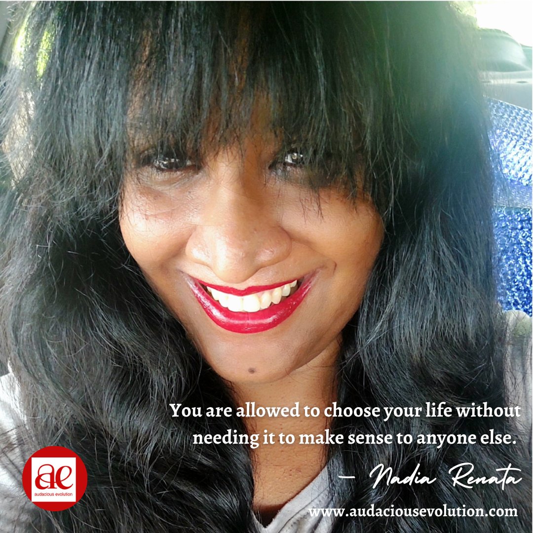 AudaciousTT's tweet photo. Whisper to Your Heart

You are allowed to choose your life without needing it to make sense to anyone else.

— Nadia Renata | Audacious Evolution
#AudaciousEvolution #NadiaRenata #OwnYourLife #SelfTrust #QOTD #QuotesToLiveBy https://t.co/dwYdHd1kU8
