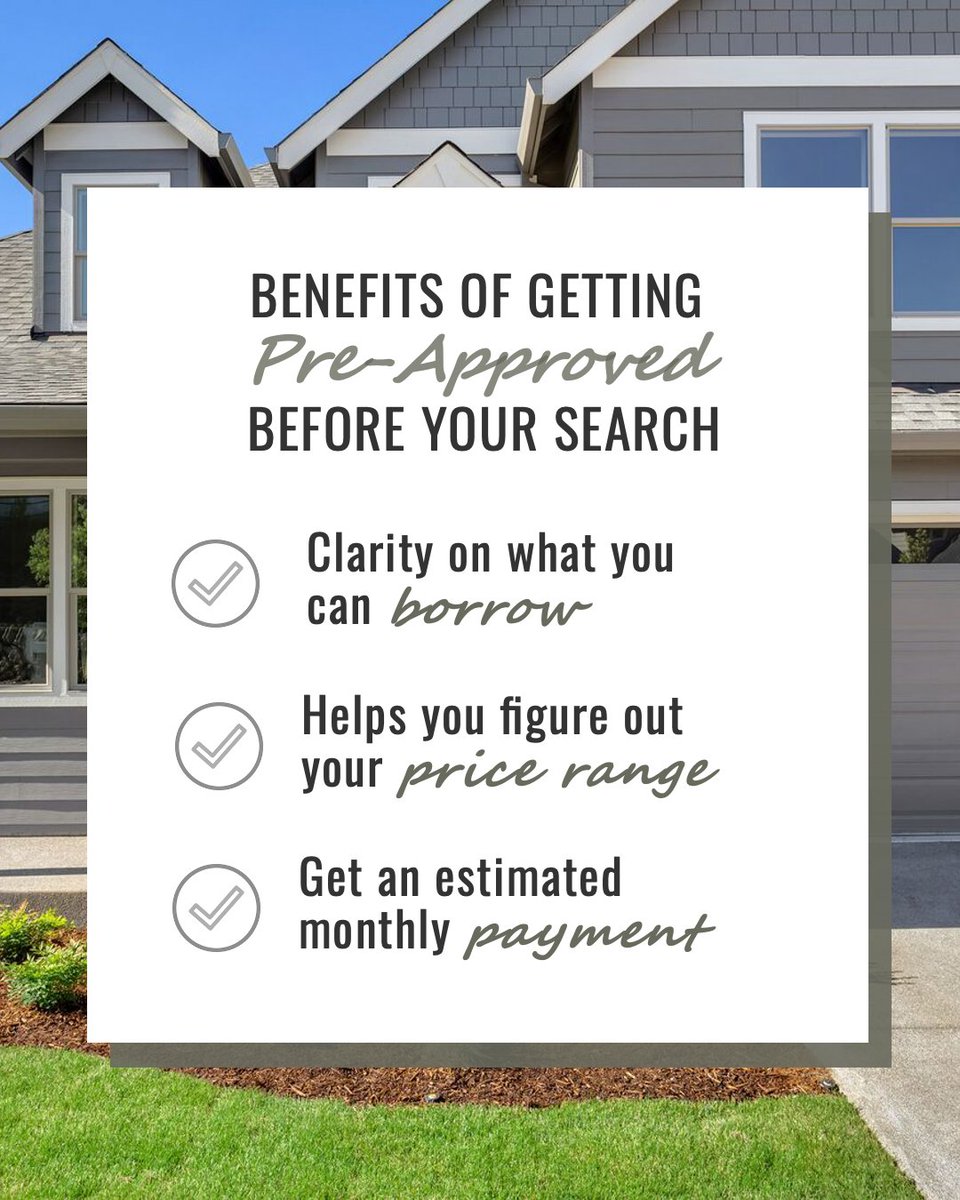 msrealtor503's tweet image. If you’re about to start looking or just casually browsing, let’s talk about where to start.

#MortgagePreapproval #HomebuyingTips #KeepingCurrentMatters