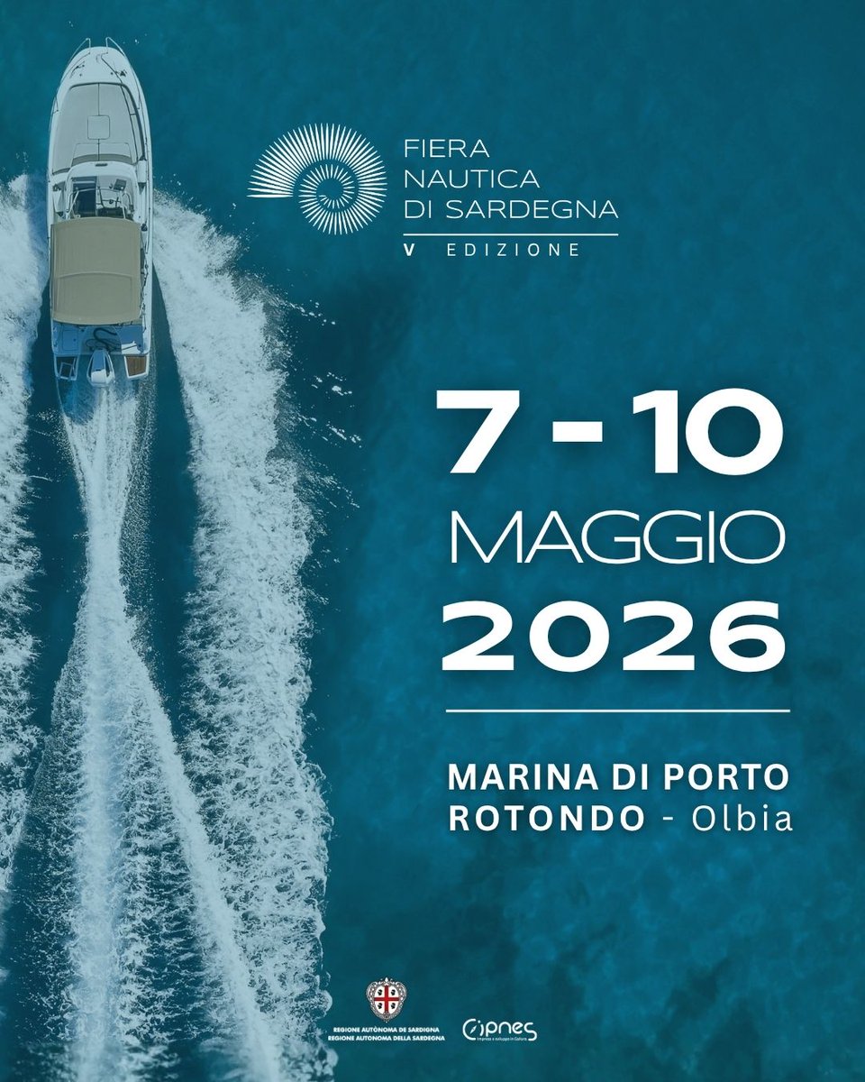 La Fiera Nautica di Sardegna torna per la V edizione.
📅 7–10 maggio 2026
📍 Marina di Porto Rotondo
Quattro giorni dedicati alla #nautica, tra imprese, territorio e mercati internazionali.
🔗 fieranauticadisardegna.it
#fieranauticadisardegna #sardiniaboatshow