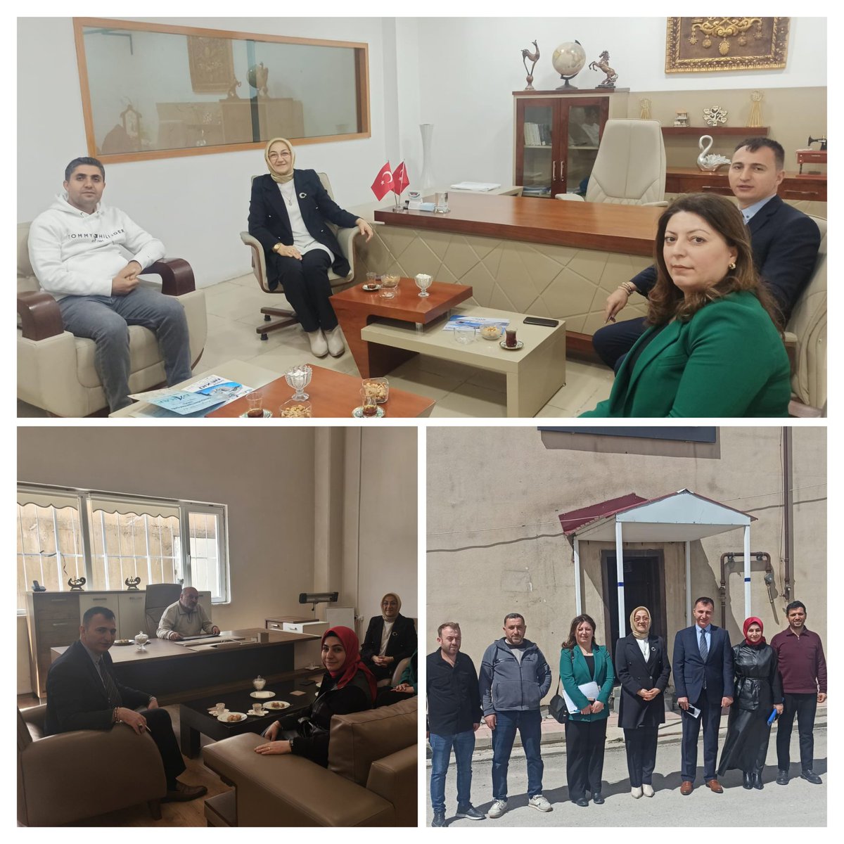 İl Müdürümüz Selma Biçek ,İl Müdür Yardımcımız ve Danışmanlarımız , Doğu Anadolu Kariyer Fuarı (DAKAF'26) çerçevesinde önde gelen firmalardan  Drn sandalet,Serkon Tekstil,Altıntaş Tekstil,Gündüz Nakış Tekstil firmalara ziyaret gerçekleştirdi.