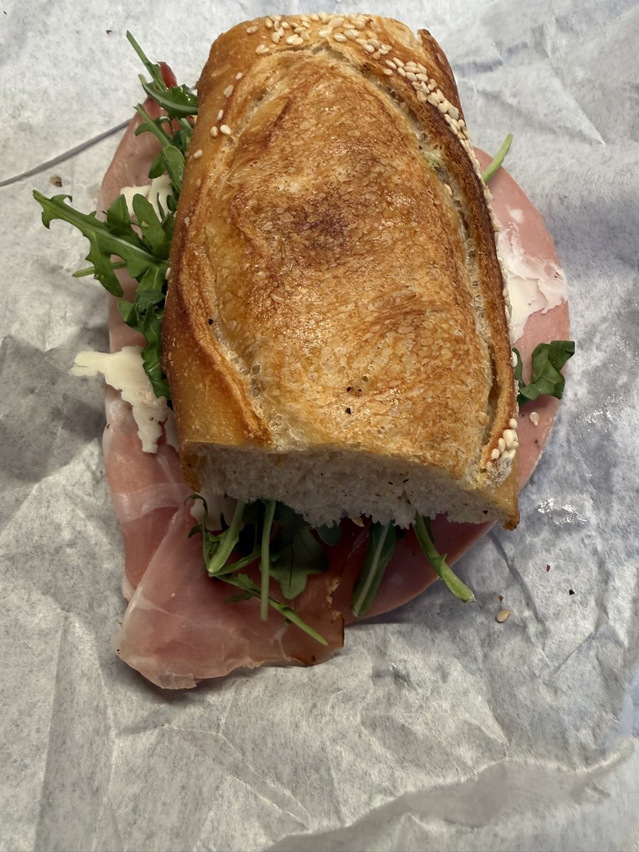 dad_mile's tweet image. #Friday Hero baguette #sandwich from the local joint! Team mortadella!