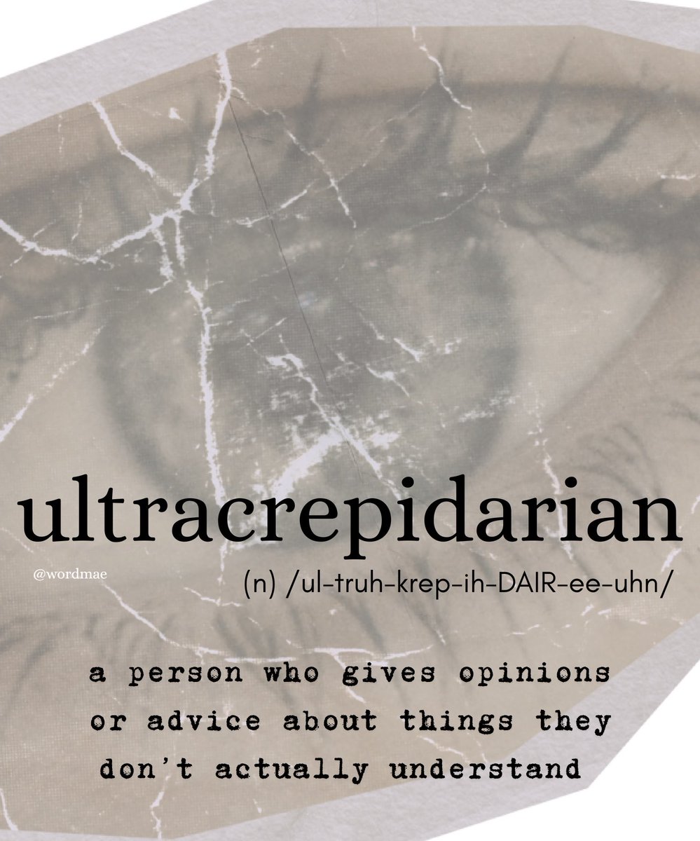 word0taku's tweet photo. ultracrepidarian (n.) https://t.co/rEBvQ6ghGU