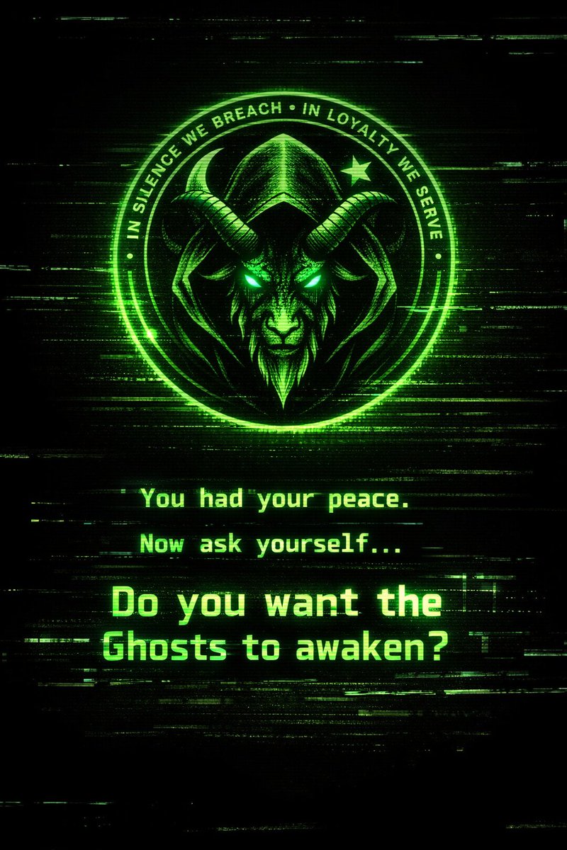 PKGhostDivision's tweet photo. You had your peace.  
Now ask yourself…  

Do you want the Ghosts to awaken? https://t.co/E0GTzJRR8E
