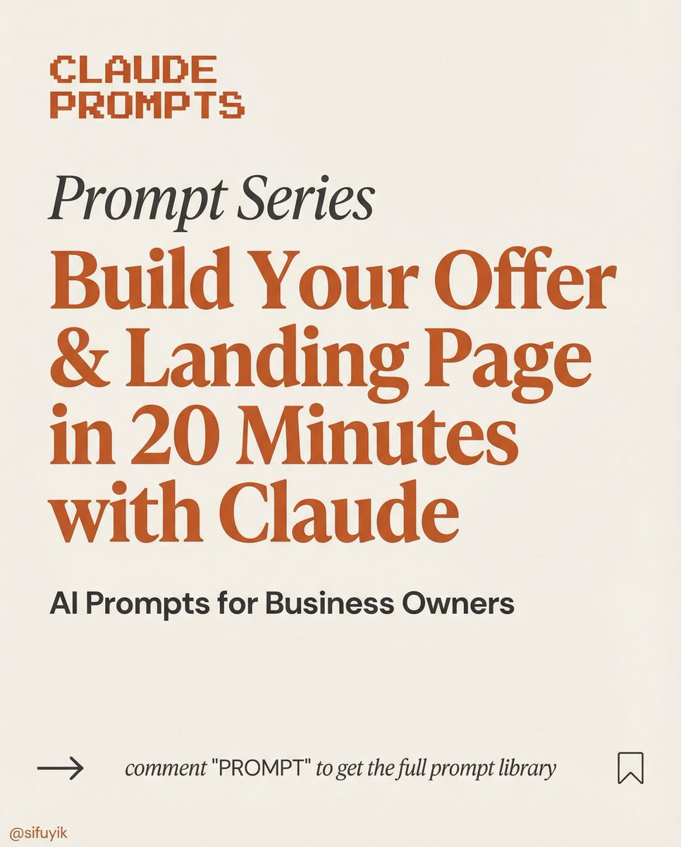 gudanglifehack's tweet photo. Build Your Business in 20 Minutes with Claude. https://t.co/D2M31IEBOY