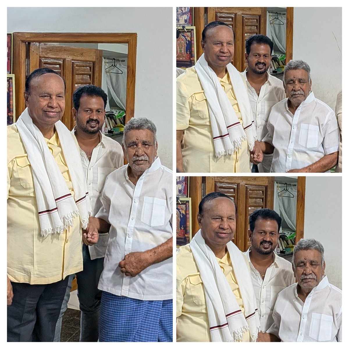 Simbukks's tweet photo. முன்னாள் மன்னார்குடி ஒன்றிய பெருந்தலைவரும், முன்னாள் ஒன்றிய கழகச் செயலாளரும்,மொழிப்போர் தியாகியுமான அய்யா திரு. இரா.தென்னவன் அவர்களை கழக பொருளாளர், மக்களவை குழுத் தலைவர் திரு.டி.ஆர்.பாலு எம்.பி அவர்கள் நேரில் வந்து கௌரவித்தார்.
#TRBaalu #Trbrajaa #minnummannai #TN50 #mannargudi https://t.co/LSNTzaFnvw