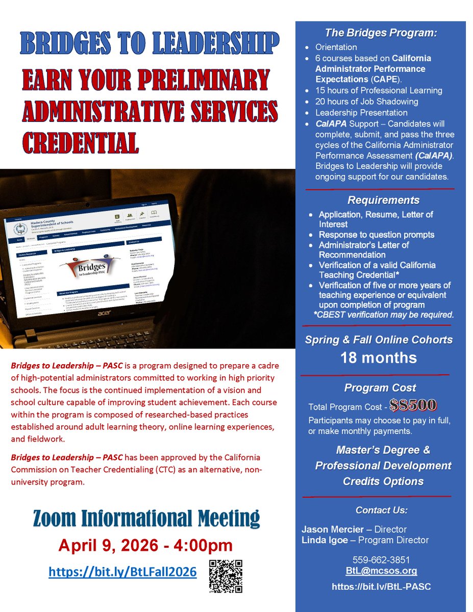 Bridges to Leadership (PASC) tweet media