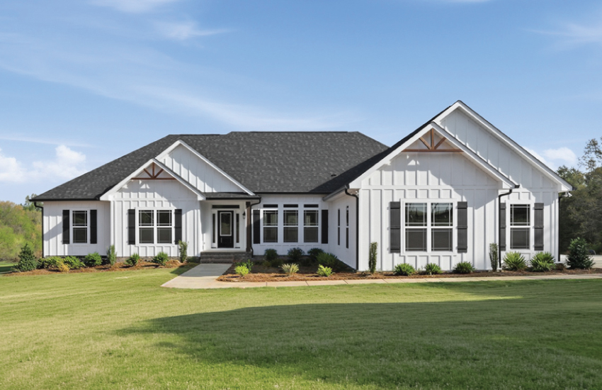 thehomeplace's tweet image. 4 Beds · 3.5 Baths · 2,745 SF - white board-and-batten, cedar gable accents, floor-to-ceiling stone fireplace, custom range hood, double wall ovens, natural wood island. The Brookwood Modern Farmhouse in Statesville, NC. 🏡
#CustomHome #ModernFarmhouse #StatesvilleNC #OnYourLot