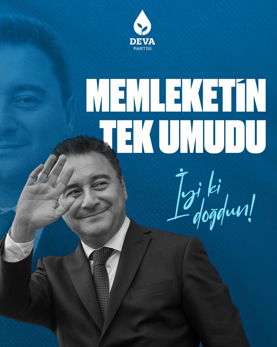 uzdu's tweet photo. Memleketin Tek Umudu
İyi ki Doğdun 
#NiceBabacanlıYıllara
@alibabacan 
@devapartisi https://t.co/5uZFgpBLsk