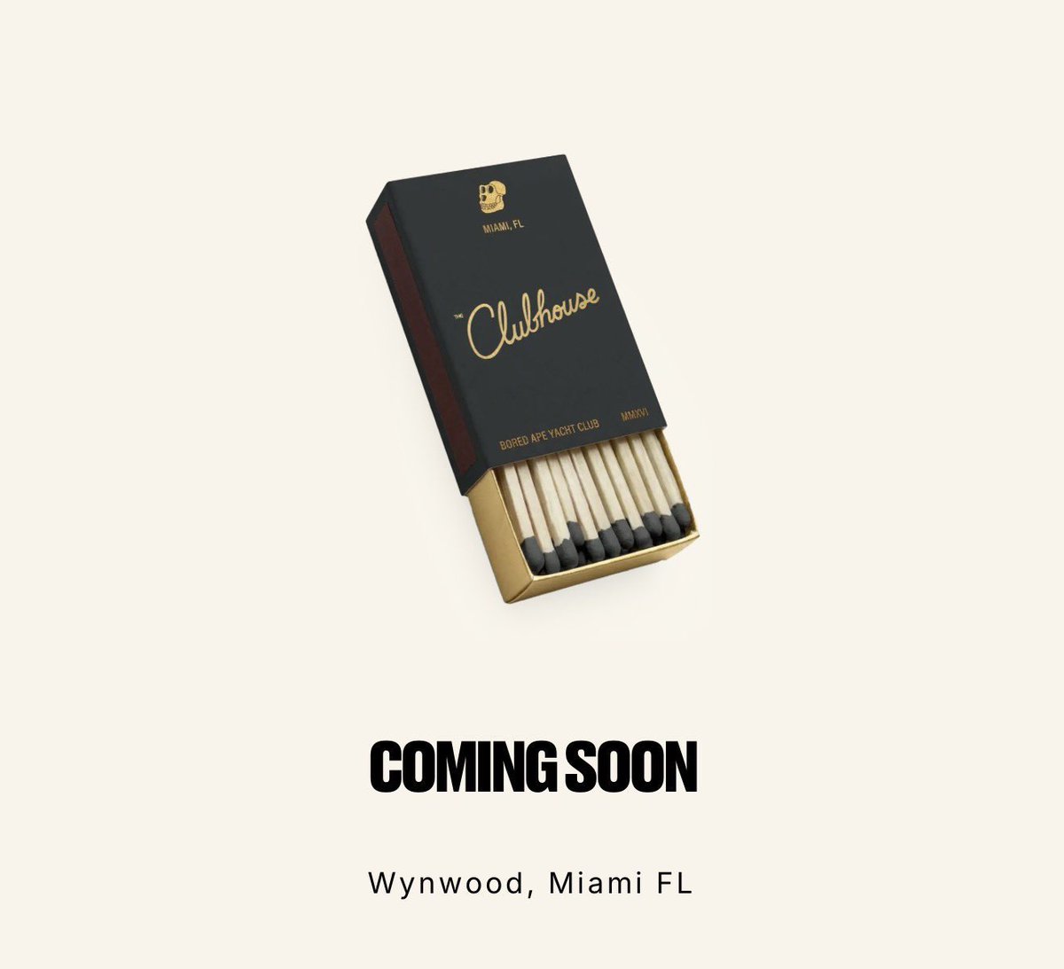 0xhyenah's tweet image. Clubhouse coming soon
#Miami
@BoredApeYC