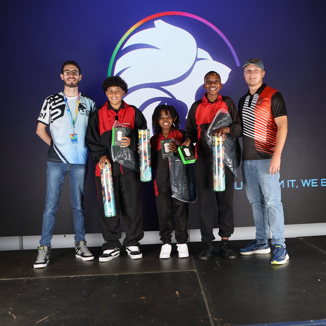 RGBGamingZA's tweet photo. 🎮🚀 Rand Show Day 2 – Boost Cup: Rocket League
5 schools battled it out in an epic, high-speed showdown! ⚽🔥
🥇 Crawford Ruimsig
🥈 Montrose
🥉 Linden High
Huge thanks to our partners:
🎓 Eduvos
💻 Evetech
#RGBGaming #RandShow2026 #RocketLeague #EsportsSA https://t.co/dqYtwVLesW