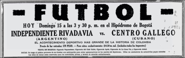 "El acontecimiento deportivo más grande de la historia de Colombia"
Independiente Rivadavia 🇦🇷 vs Centro Gallego 🇨🇺
🏟️ El Campin