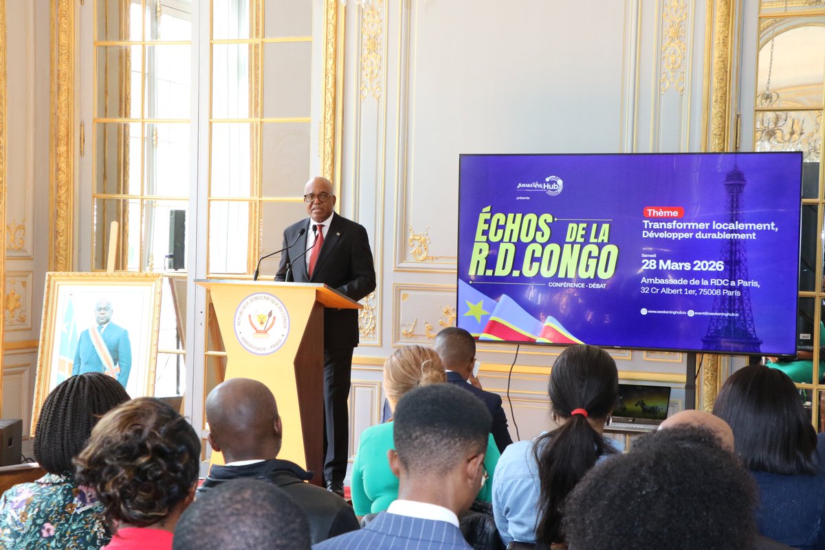 Th_Mulumba's tweet photo. Paris, le 28/03/2026 - Transformer les ressources minérales de la RDC 🇨🇩 en puissance industrielle.

La diaspora congolaise de France est prête à contribuer à la valorisation locale des minerais par des apports de compétences et des financements innovants. 

@AssembleeNatRDC @PrimatureRDC @Agc_Rdc @Minaffet_RDC @Diasporoom @awakening @EKalumbata