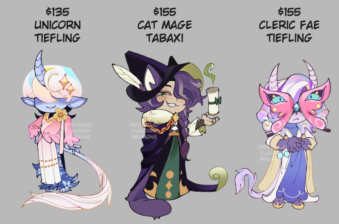 piipstachio's tweet photo. 🦋☠️ Mages and Clerics adopt / adoptable batch is now up! https://t.co/ccvG8i42Gu